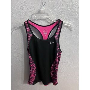 Nike Tank Top Womens Black Pink Size XS